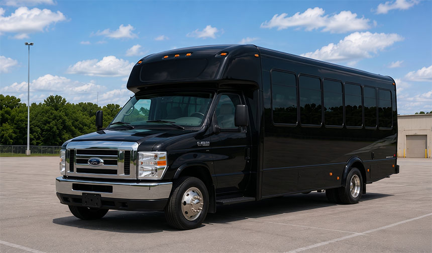 20-passenger minibus available for charter in Wilmington, NC